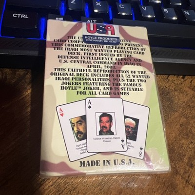 2003 Iraqi Most Wanted Playing Cards Military Iraq Saddam Liberty