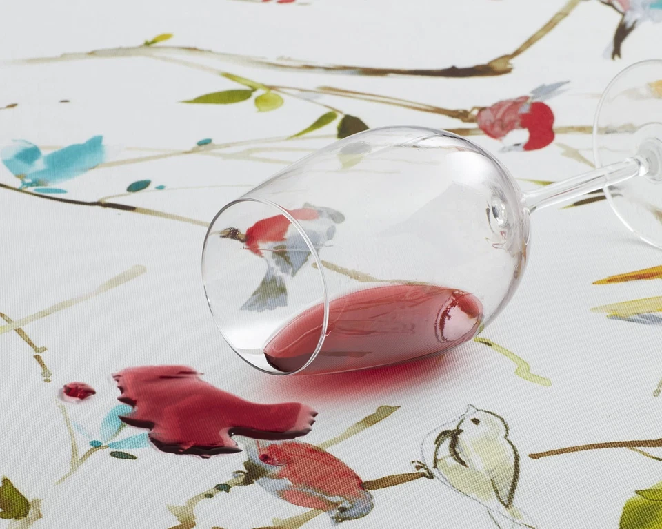 Spillproof Spring/Summer Durable Heavyweight Fabric Indoor Outdoor Tablecloth... - Image 2 of 4