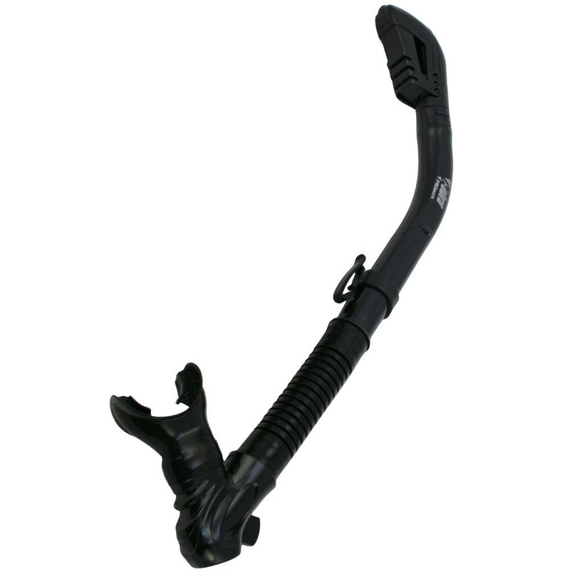 Promate SK680 Cobra Scuba Diving Totally Dry Snorkel w/ Signal Whistle - Black