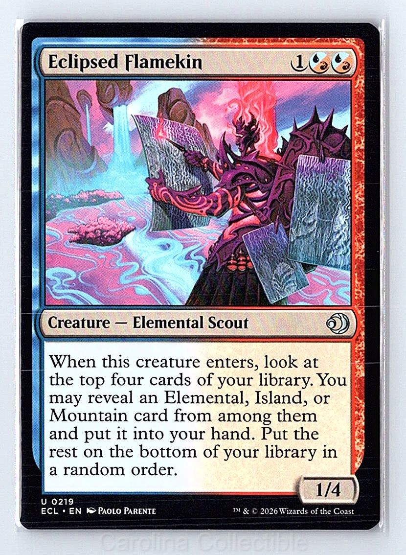 Eclipsed Flamekin Near Mint - Lorwyn Eclipsed 219 Magic: The Gathering