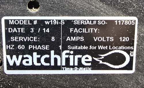 Parte Alimentatore Watchfire # 510012 Rev 1.0 - Foto 8 di 8