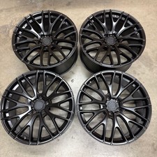New 4pc Black Rims Wheels Set Of 4 19x8.5 19x9.5 5x112 19 Inch Fits Bmw Audi