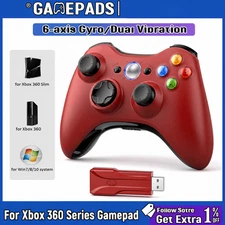 Contrôleur sans fil pour Xbox 360/Slim/Elite/PC