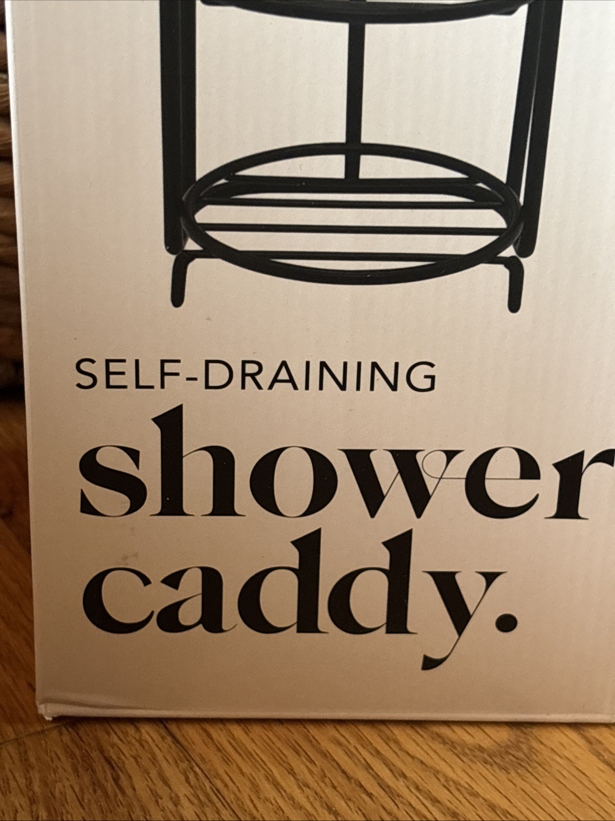 Kitsch Self Draining Shower Caddy w/ Suction Cup Rust Proof Bar Soap Holder New