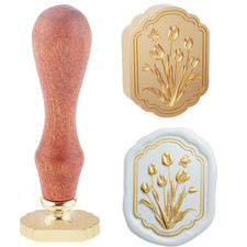 1Pc Orientalism Flower Wax Seal Stamps 3D Frame View Tulip Sealing Wax Stamp 23.