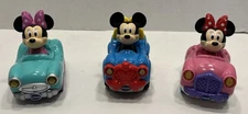 VTech Go Go Smart Wheels Lot Of 3 Disney Mickey & Minnie Mouse Cars & SUV Works