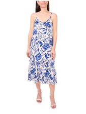 Sam and Jess Women's Floral Sleeveless Dress Size Small Petite with Pockets NWT