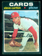 1971 TOPPS #55 STEVE CARLTON EX