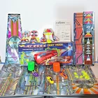 Vintage 1991 Hot Wheels Streex Test Trax Mattel Complete w/ Extra Cars Vehicles