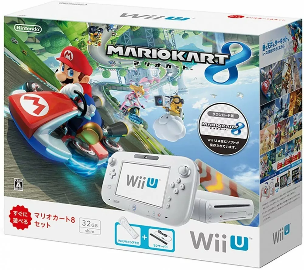 NEW Nintendo Wii U Console Mario Kart 8 Set White Japan Game F/S