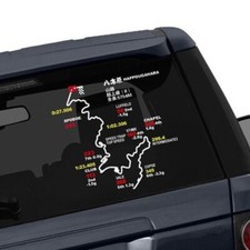 JDM Offroad Racing Vinyl Decal Reflective Car Sticker SUV Truck Jeep Waterproof