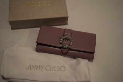 NWT Authentic JIMMY CHOO Cheri Continental Wallet on Chain