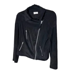 Jolt zip up mesh jacket black size small