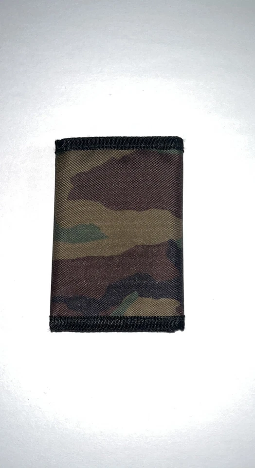 Vans Slipped Tri Fold All Camouflage Wallet Green Brown Black Hook And Loop - Image 2 of 4