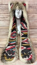 Authentic SpiritHoods 2018 Sedona Wolf Faux Fur Spirit Hood Hat