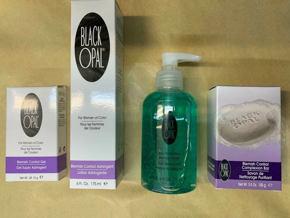 Black Opal Blemish Control Range Astringent, Wash, Complexion Bar & Gel
