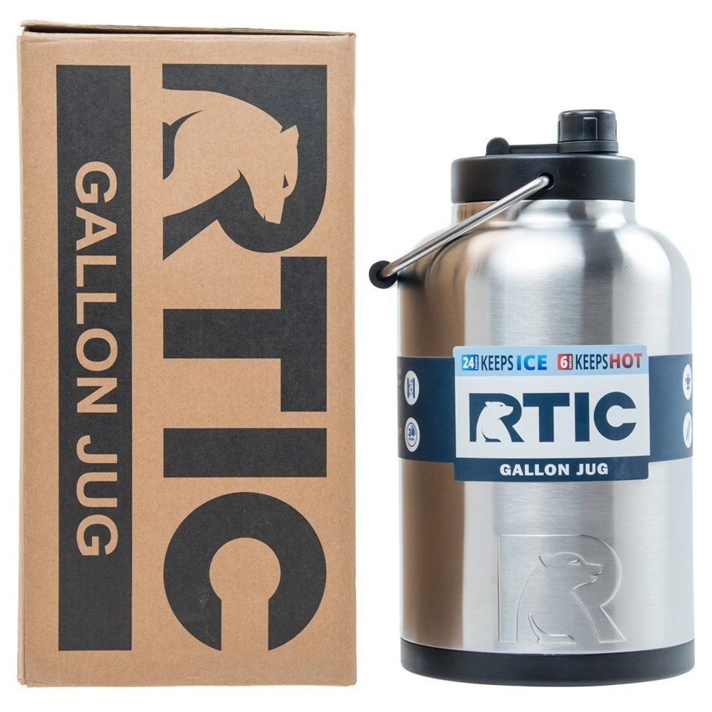 RTIC 36 oz Vacuum Insulated Water Bottle, Metal Stainless Steel