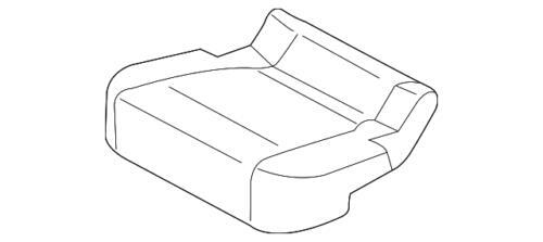 Cubierta del asiento trasero del lado del pasajero para Ford F-150 2017 (N/P HL3Z-1663804-BA)
