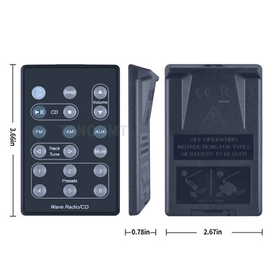 Fernbedienung für Bose Wave Radio/CD AWRC-1W AWRC-1G 193334-B10 193334-B02
