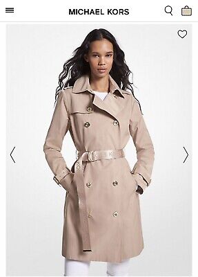 Michael Kors Trench Cost, Large, Fall 2023 New Style. Khaki Michael Kors Trench Cost, Large, Fall 2023 New Style. Khaki