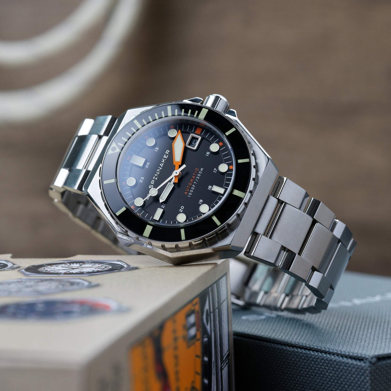 Spinnaker Dumas Black Dial / Stainless Steel | Black Dial 44mm Japanese Automati