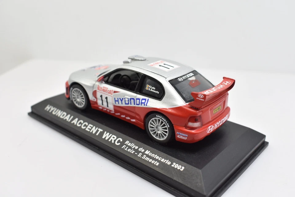 Modellino auto rally scala 1:43 Hyundai Accent WRC diecast modellismo collezione - Immagine 3 di 3