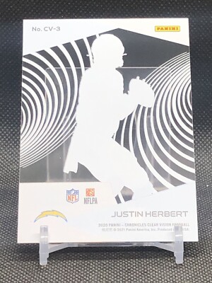 Justin Herbert 2020 CLEAR VISION ACETATE ROOKIE CARD PANINI