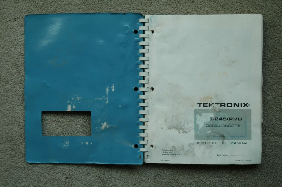 Tektronix OS-245(P)/U Original Service Manual all Schematic, Parts: 070-1866-00 - Image 2 of 4