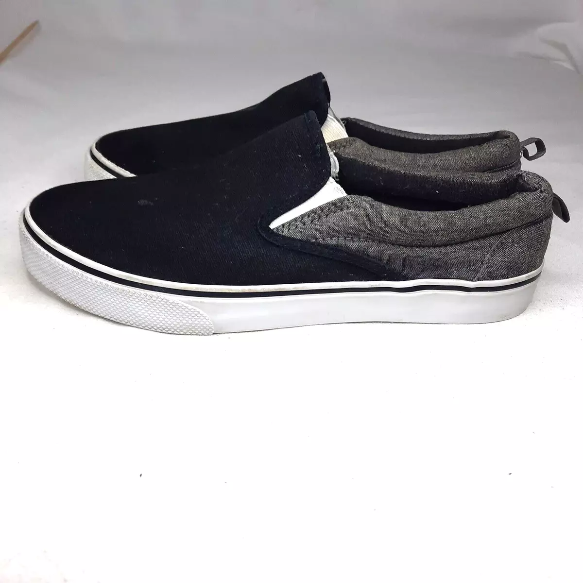 OP OCEAN PACIFIC Men s Shoes Size 8 Black Gray Boat Slip On 181oceSB112
