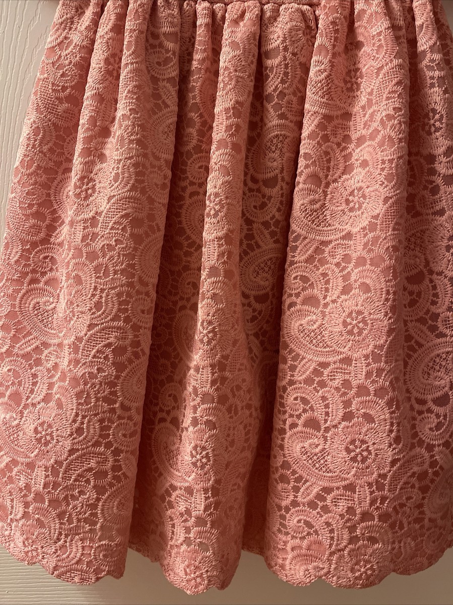 NWT Janie and jack girls Pink short Sleeve Lace dress, size 10 | eBay