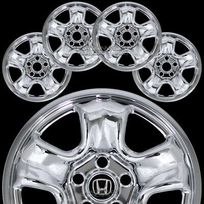4 fits Honda CRV 2012-16 Chrome 16'' Wheel Covers Rim Skins Hub Caps Steel Wheels