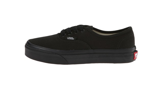 all black vans junior