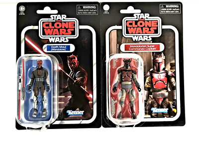 Star Wars Vintage Collection Mandalorian Super Commando Captain & Darth Maul