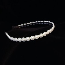 Pearls Alice Bands Headbands Hair Band Bridal White Womens Girls Ladies Gift UK
