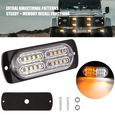 1X Sync Feature Surface Mount LED Emergency Hazard Warning Flashing Strobe Light