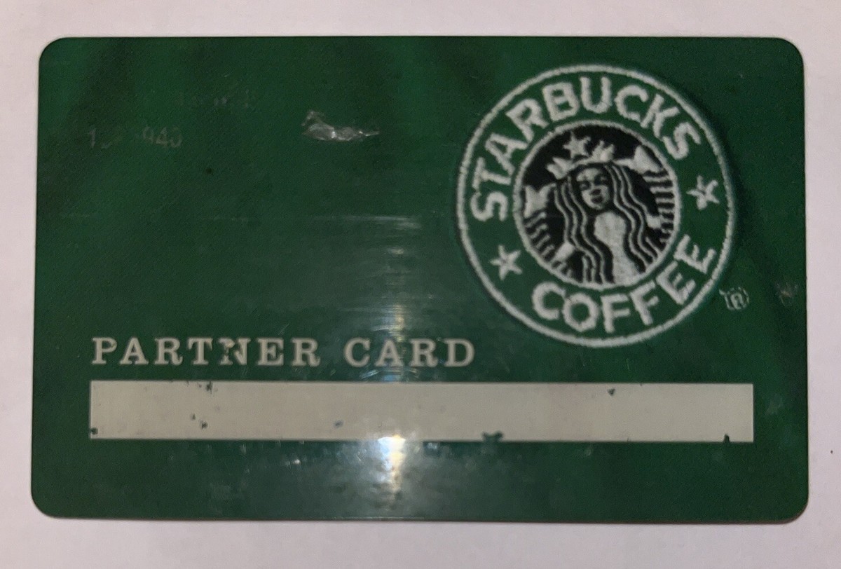 Starbucks Old Logo Partner Green Apron Card 6027 Series 2003 | eBay