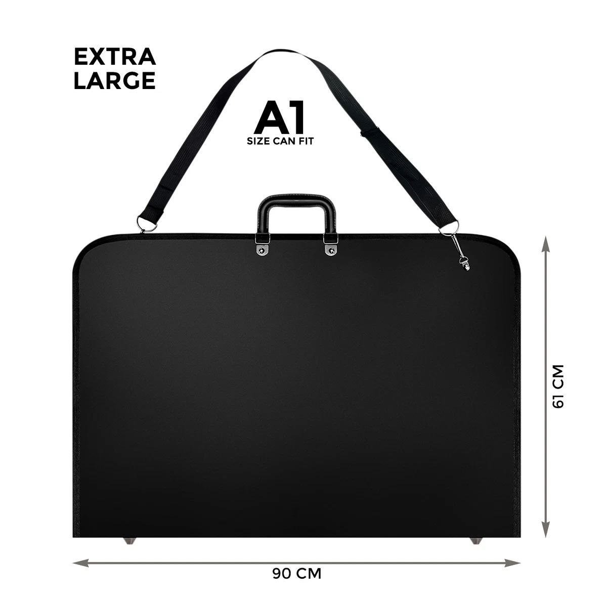 A1 BOLSO CARPETA DISEÑO A PRUEBA DE AGUA NEGRO ESTUCHE OBRA DE ARTE PINTURA