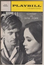 Robert Redford   "Sunday In New York"   Playbill  1961   Broadway   