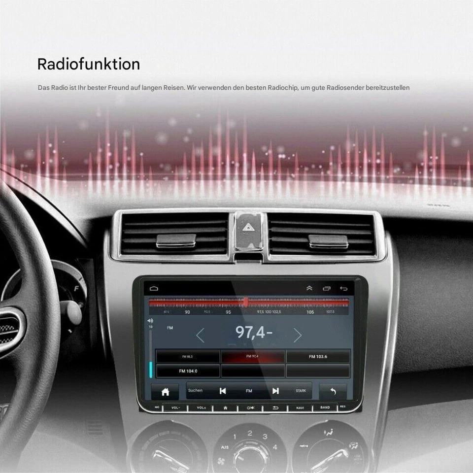 Neu CAM+2+32GB Android Autoradio CarPlay Für Touran Golf 5 6 Caddy Jetta Polo 6R - Bild 4 von 4