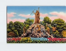 Postcard "Moses", The King Fountain in Washington Park, Albany, New York