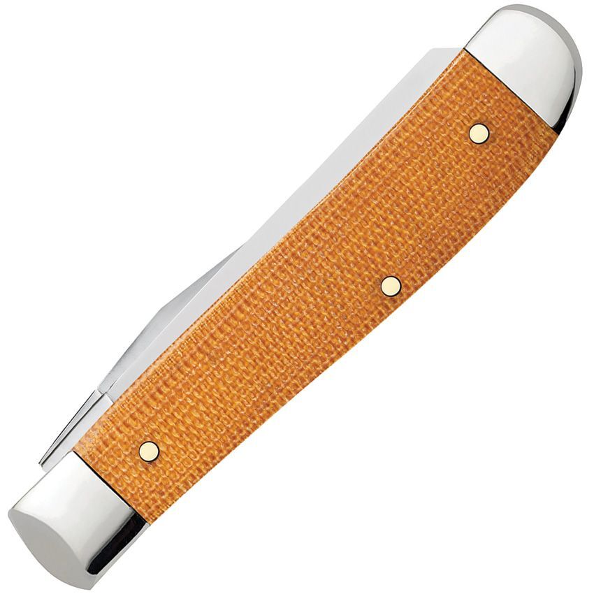 Case XX Mini Trapper Pocket Knife Stainless Steel Blades Canvas Micarta