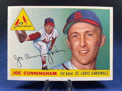 1955 Topps Baseball Card Joe Cunningham #37 St. Louis Cardinals