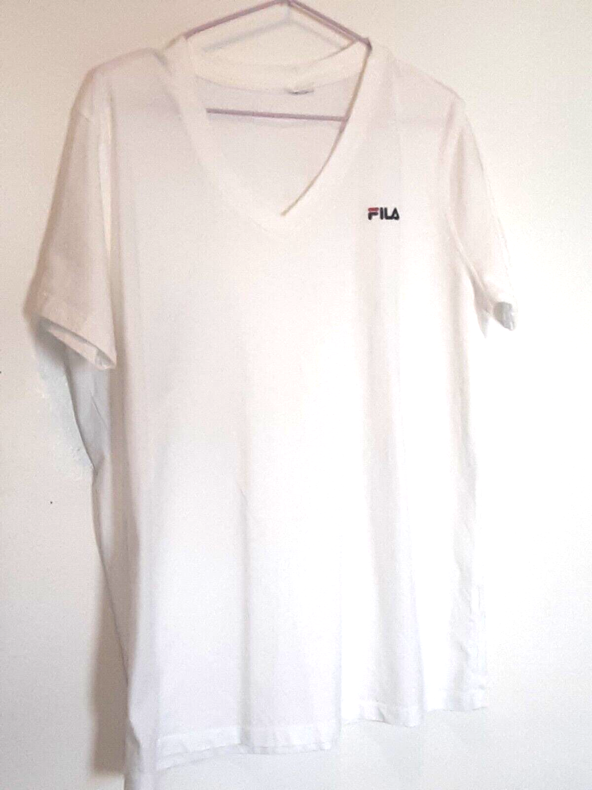 T shirt uomo Fila bianca