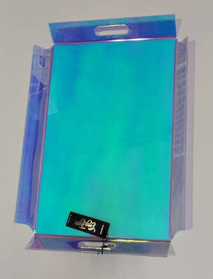 Irridescent Serving Tray, Clear Acrylic Multi Color By Easy, Tiger 1ezr1973 New