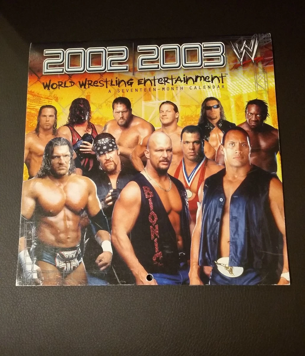 WWE 2002 2003 seventeen-month calendar | eBay