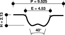 DAYCO TIMING CAM BELT FOR BERTONE X1/9 09/88-07/89 1.5L 4CYL DOHC EFI - Bild 2 von 2