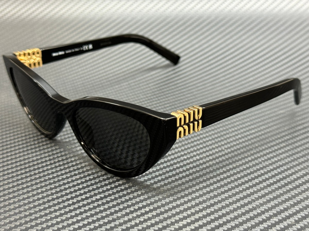 MIU MIU MU A04S 16K08Z Black Grey Women's 54 mm Sunglasses