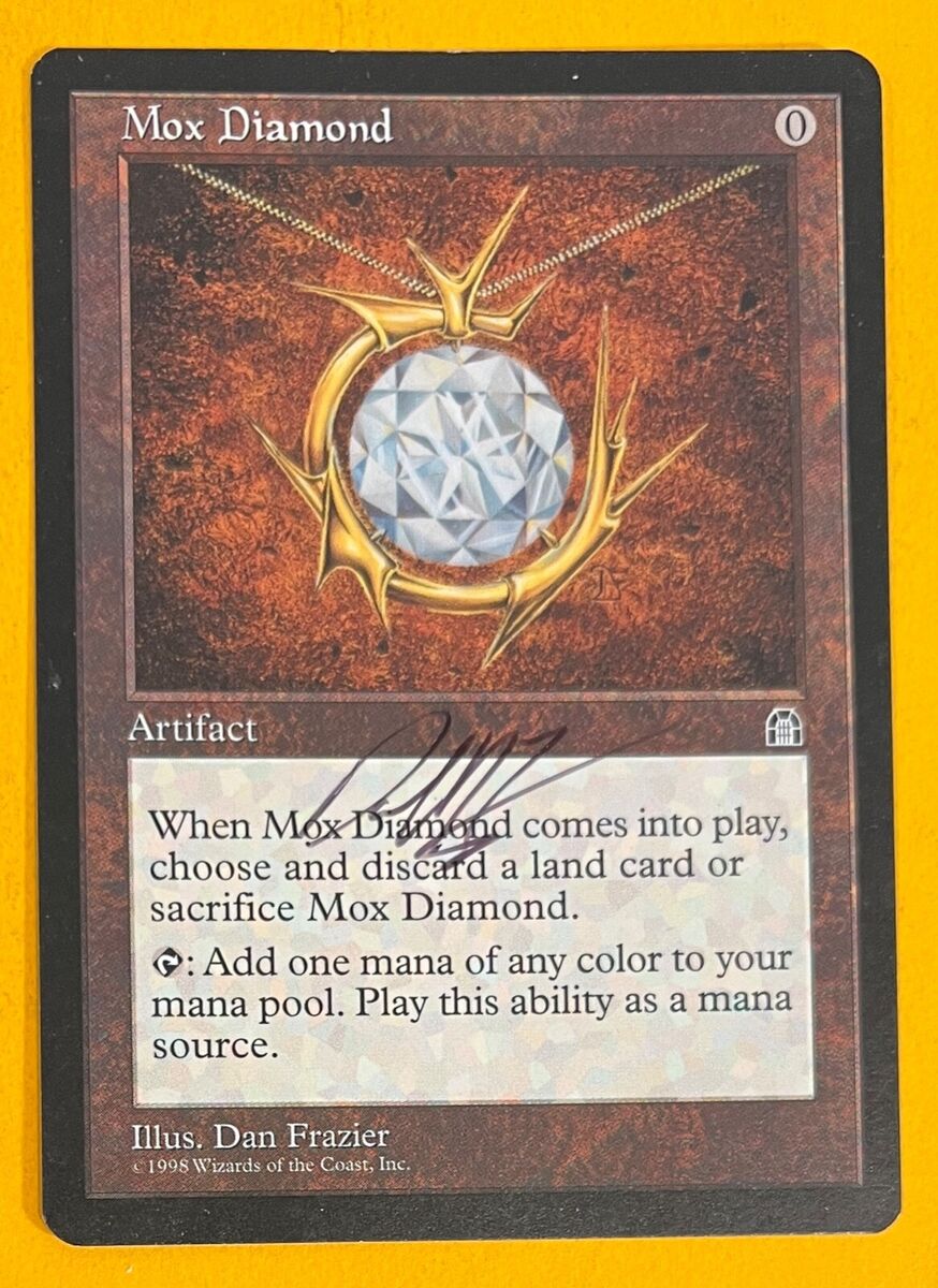 MTG MOX DIAMOND Stronghold (Artist signed) (OldManMTG 007 MTG MOX DIAMOND Stronghold (Artist signed) (OldManMTG 007