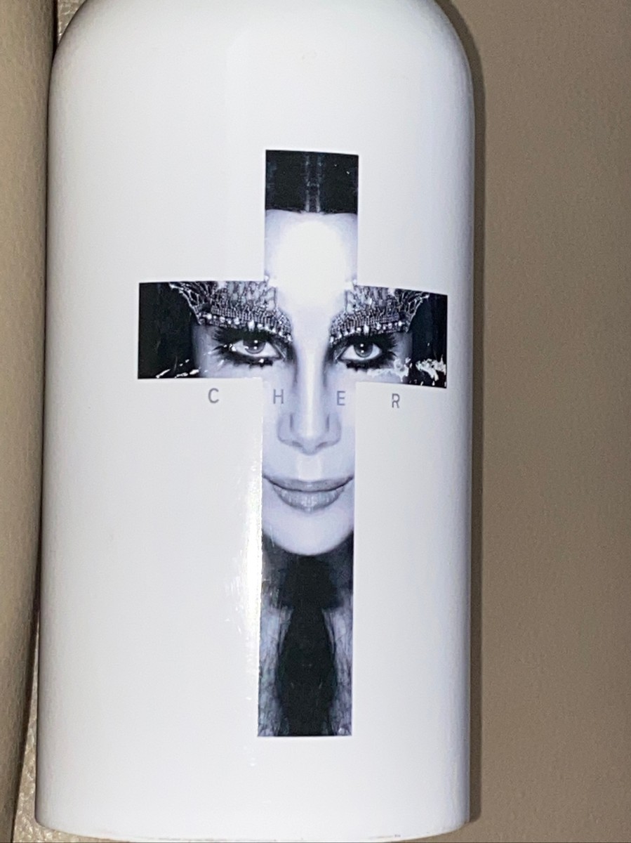 CHER- Metal Drink Bottle -NEW- Great Cher Picture On Front /HTF