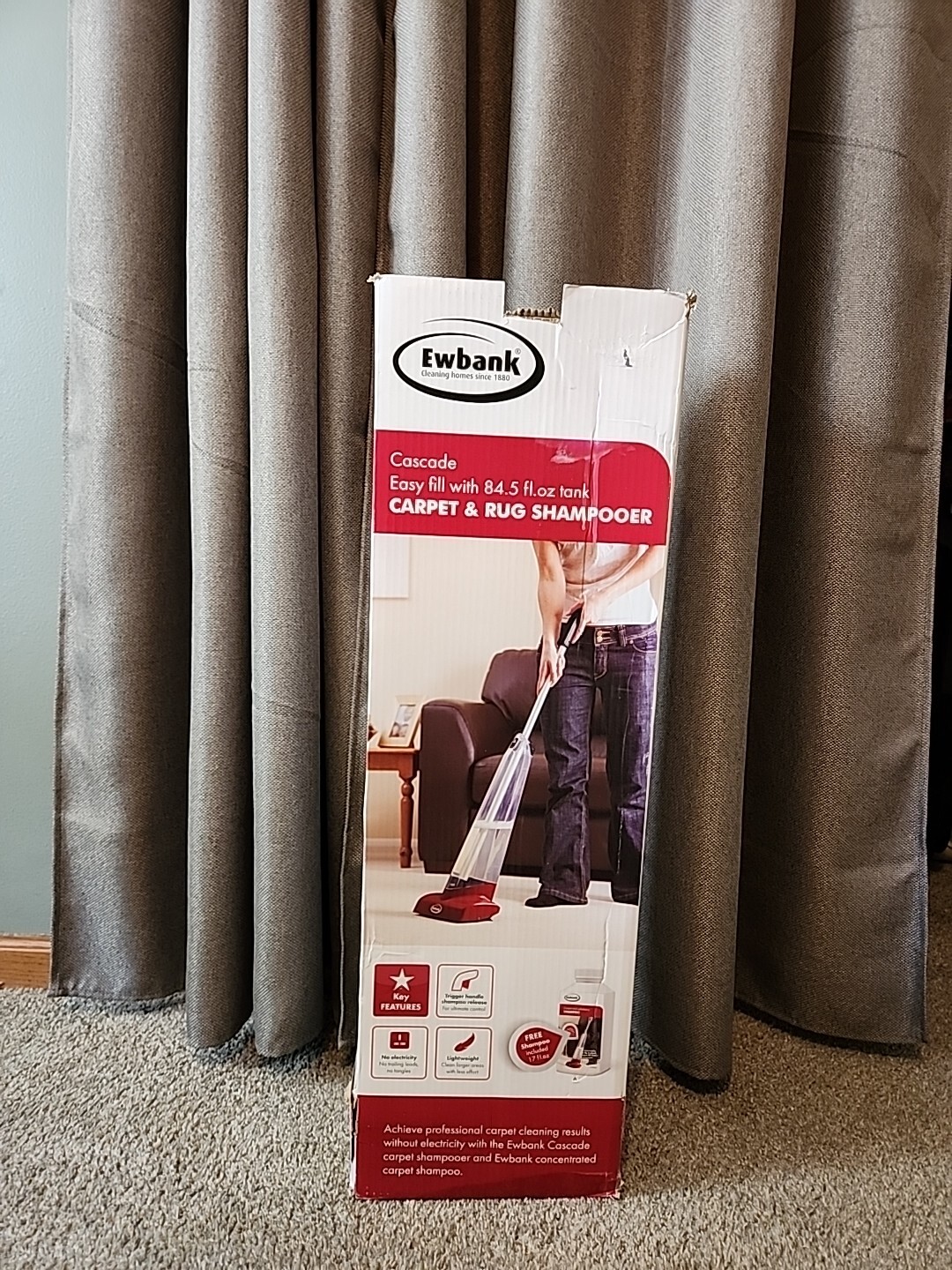 Ewbank Cascade 280 Carpet Rug Cleaner Shampooer Cordless Bonus Free
